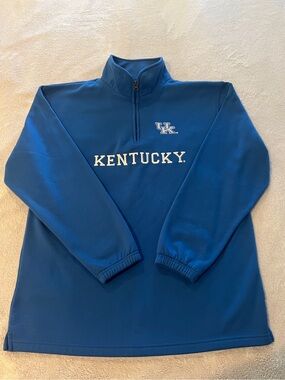 University of Kentucky UK Wildcats Pro Edge Embroidered 1/4 Zip Pullover Men L